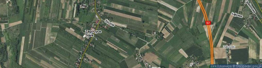 Zdjęcie satelitarne Śliczna ul.